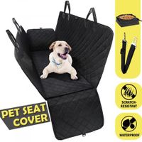 New Waterproof Dog Car Seat Cover Pet Protector Hammock Mat Nonslip Pad - Black