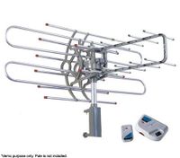 Outdoor Remote Controlled Rotating UHF & VHF TV Antenna Aerial