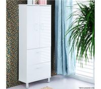 2 Door 2 Drawer Wall Mounted Bathroom Cabinet
