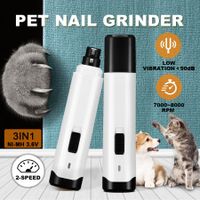 Dog Cat Nail Clipper Electric Rotary Puppy Claw Grinder Pet Toenail Trimmer Filing Tool
