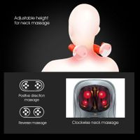Air 3D Shiatsu Squeeze Kneading Massage Seat Cushion Car Seat Massager