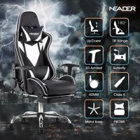 Adjustable High Back Racing Computer Chair w/ Footrest