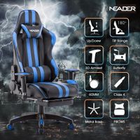 Premium High Back PU Leather Gaming Chair w/ Footrest