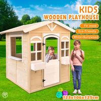 Outdoor Kids Cubby House Wooden Playhouse