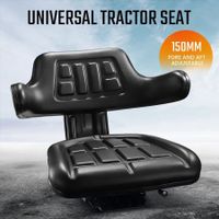 Black PU Leather Tractor Seat Excavator Forklift Truck Seat Universal Chair