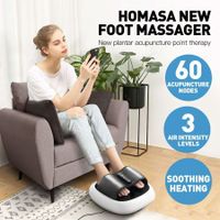 HOMASA Foot Massager Reflexology with Acupuncture Air Compression