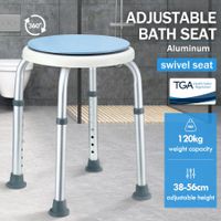 Swivel Shower Chair Seat Adjustable Bath Stool Bench