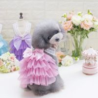 Pet Dress Dog Lace Skirt Lace  Wedding Party