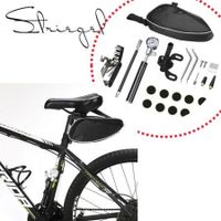 Striegel Bike Tyre Repair Tool Kit - Bicycle Tool kit with 210 Psi Mini Pump 16-in-1 Multi-Tool