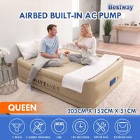 Fortech Airbed Blow up Mattress Camping Bed Built-in AC Pump