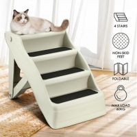 Pet Stairs Dog Cat Folding Ladder Puppy Ramp for Car Bed Couch 4 Steps Foldable