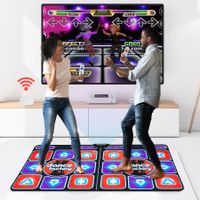 Double Dancing Mat Pad 2 Remote Controllers Fitness Couples and Family players