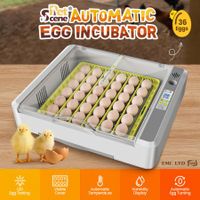 Digital Fully Automatic Egg Incubator 36-120 Eggs Poultry Hatcher Chicken Duck Bird Auto Turning