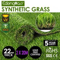 Edengrass 2Mx20M 22mm Artificial Grass Synthetic Turf Fake Lawn