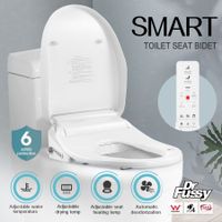 Smart Toilet Seat Bidet Cover Remote Control Electric Heated Toilet Washlet Massage