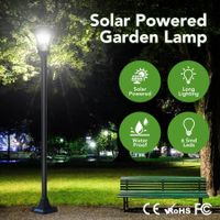 Deluxe Outdoor Solar Lights Garden Lamp Post