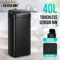 40L Sensor Bin Auto Rubbish Bin Recycle Trash Can Touch Free Kitchen Garbage Bin