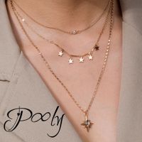 Pony Multilayer Chain Gold Plated Necklaces