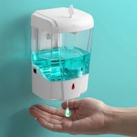 700ML Touchless Automatic Induction Soap Dispenser, Wall-Mounted Automatic Induction Sterilization
