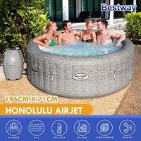 Bestway 4-6 Person Inflatable Hot Tub Pool Outdoor Jacuzzi Bubble Massage Spa
