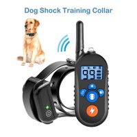 Dog Training Collar, Dog Shock Collar w/ 3 Training Mode, Electronic Dog Shock Training Collar with Remote for Small Medium Large Dogs, 1-99 Shock/Vibration Level, 1000Ft Remote Range, 100% Waterproof (Black)