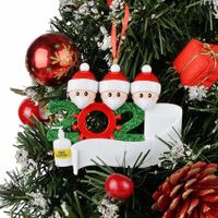 2020 Christmas Tree Hanging Ornament Kit Personalized 3 Family Members Names Decoration