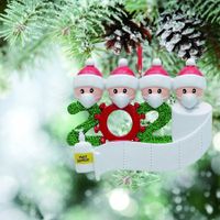 2020 Christmas Tree Hanging Ornament Kit Personalized 4 Family Members Names Decoration