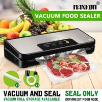Maxkon Food Vacuum Sealer Food Saver Sealer Machine Grey 64kPa with Free Bags