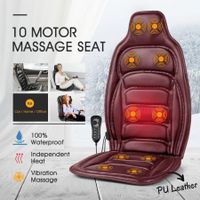 10 Motor Vibration Massage Cushion Heat Massage Chair Pad for Home Office Car