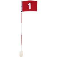 Golf Flagsticks Pro, Putting Green Flags Hole Cup Set, All 6 Feet, Golf Pin Flag for Driving Range Backyard, Heavy Duty Coated Iron Portable 5-Section Design, Gift Ideas