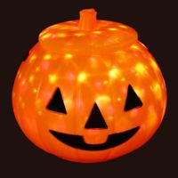 Halloween Pumpkin Lamp, Fall Decor Pumpkin Lantern or as Thanksgiving Decoration  (7 Inch)