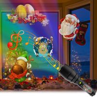 Portable Party  Handheld Flashlight Christmas Projector  LED Decoration  12 Slides