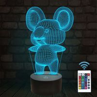 3D Powered USB Table Lamp Visual Illusion koala