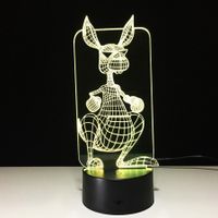 3D Powered USB Table Lamp Visual Illusion kangaroo