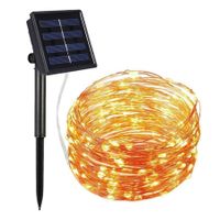 Outdoor Solar String Lights, 66FT 200 LED Solar Powered Fairy Lights (Warm White)