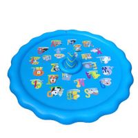 Kids Inflatable Water-Splash Pad Summer Outdoor Kids Sprinkler Mat PVC Round Swimming Pools Inflatable Cushion