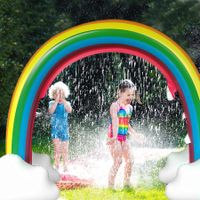 Rainbow Sprinkler Outdoor Inflatable Pools Summer Sprinkler Toys 280*80*160cm