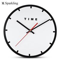 M.Sparkling Creative Acrylic Minimalism Mute Wall Clock