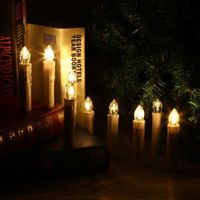 10PCS CK01 - WM1007B LED Taper Candle Night Lights
