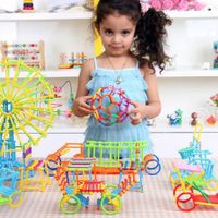 DIY Geometry Plug Puzzle Building Blocks Action Toy 800pcs