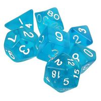 Polyhedral Dice Color Math Game Set 7PCS