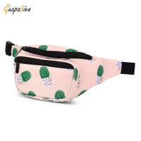 Guapabien Stylish Print Waist Bag Pouch Adjustable Belt for Women