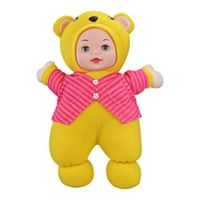 T1652A Children Stuffed Yellow Cartoon Bear Doll Birthday Gift
