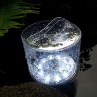 Portable Waterproof LED Solar Light Foldable Inflatable Outdoor Lamp
