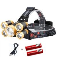 LED T6 Headlamp 20000 Lumens 4 mode Zoomable  Rechargeable for Camping Hunting