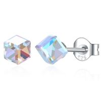 Square Stud S925 Pure Silver/Platinum Plated Earring