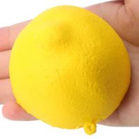 PU Sponge Slow Rising Simulate Lemon Pendant Squeeze Toy