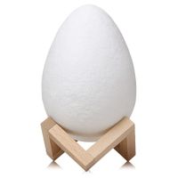 3D Printing Egg Light Patting Night Lamp 3 Colors for Bedroom