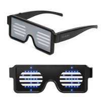 LED Glasses Grow Party Favor Super Cool Light Up Glasses with Display Pattern