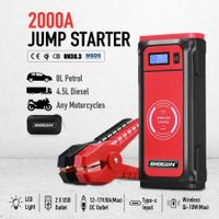 Portable Car Jump Starter 12V Wireless Battery Charger Power Bank 2000A